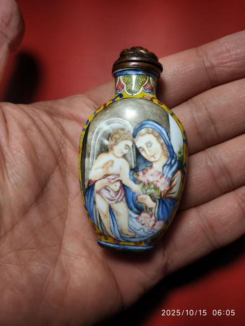 古玩雜項銅胎畫琺瑯真品鑒賞圖