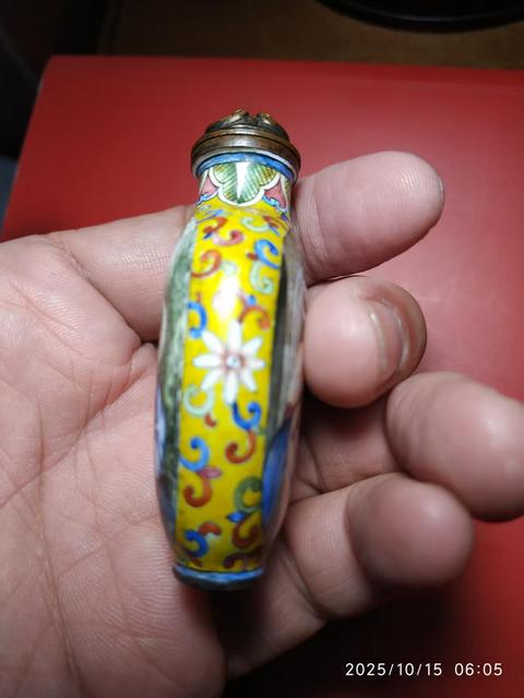 古玩雜項銅胎畫琺瑯真品鑒賞圖