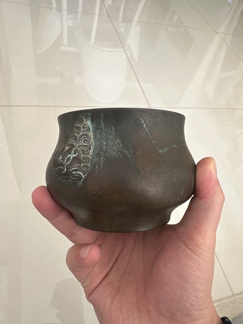 古玩銅器銅香爐真品鑒賞圖