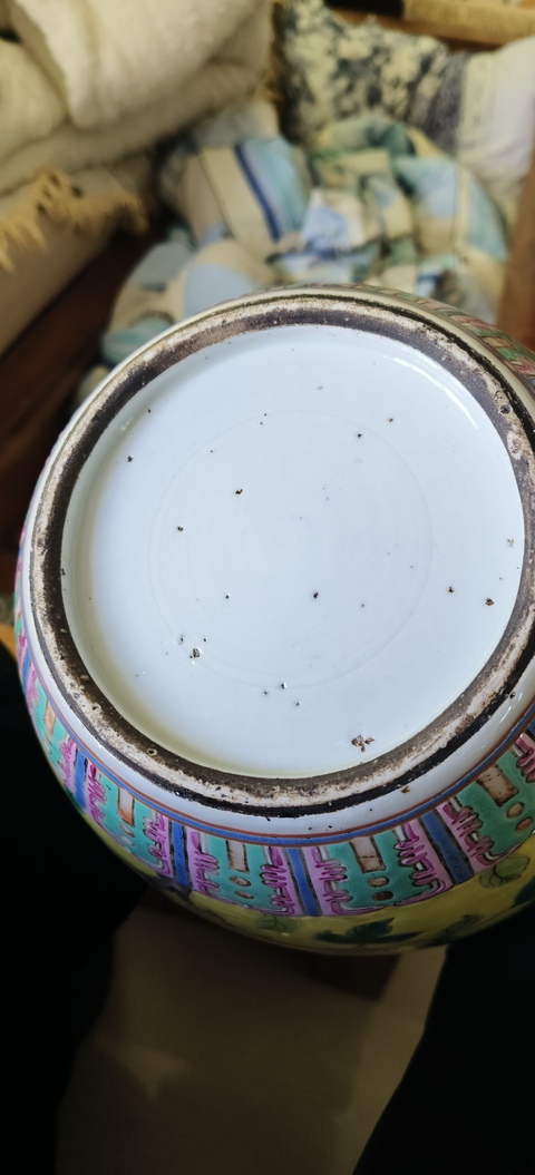 古玩陶瓷花間龍紋粉彩冬瓜罐真品鑒賞圖