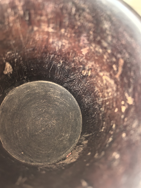 古玩雜項紫檀木雕筆筒真品鑒賞圖