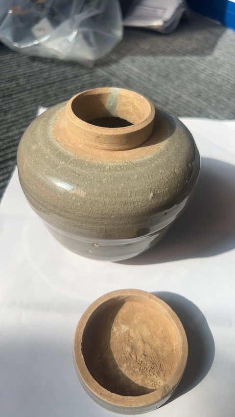 古玩陶瓷元青釉瓷罐真品鑒賞圖