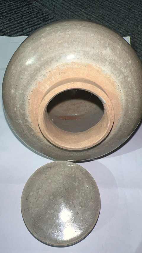 古玩陶瓷元青釉瓷罐真品鑒賞圖