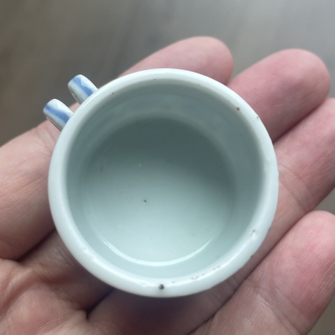 古玩陶瓷青花壽字紋海食缸真品鑒賞圖