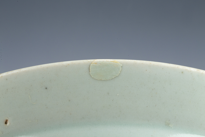 古玩陶瓷清中·青花人物故事紋凈手盆真品鑒賞圖