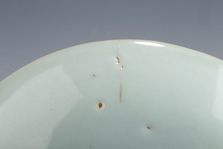 古玩陶瓷清早·青花洞石秋葉紋盤真品鑒賞圖