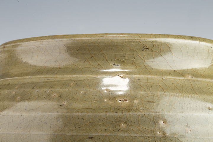 古玩陶瓷元末明初·青釉罐真品鑒賞圖