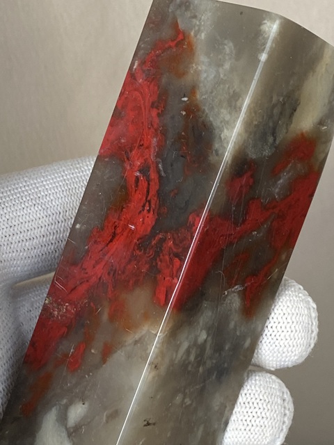 古玩雜項(xiàng)昌化雞血石印章真品鑒賞圖