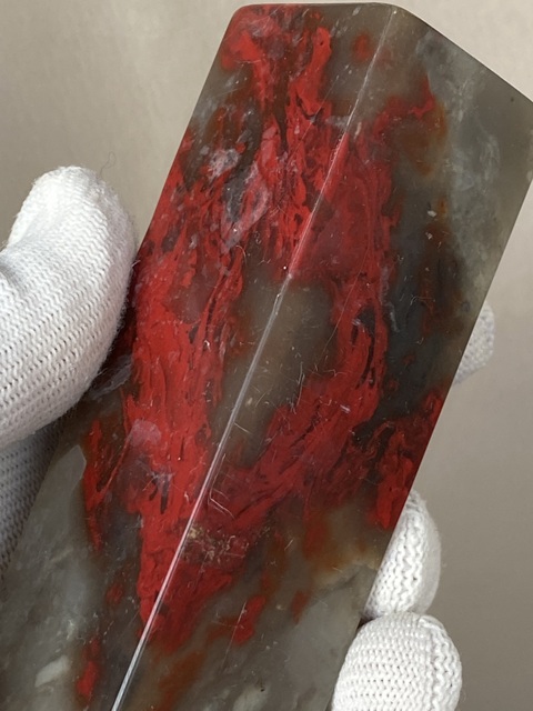 古玩雜項(xiàng)昌化雞血石印章真品鑒賞圖