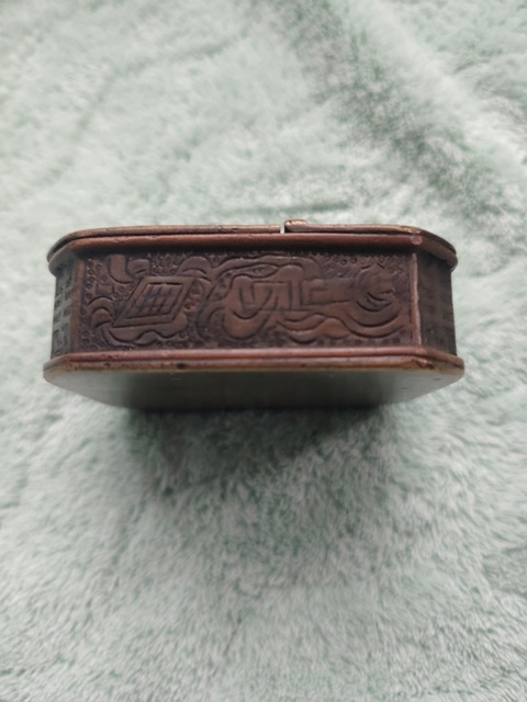 古玩銅器煙膏盒真品鑒賞圖