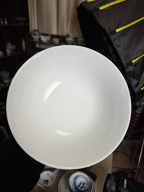 古玩陶瓷光緒青花龍鳳紋撇口碗真品鑒賞圖