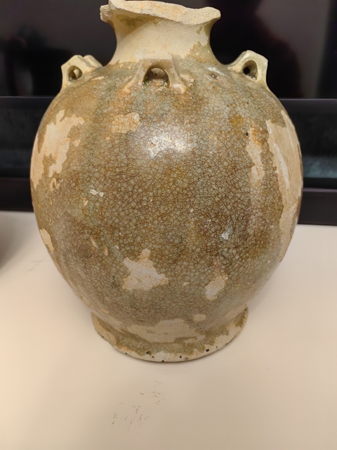 古玩陶瓷青釉六系瓶真品鑒賞圖