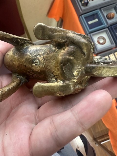 古玩銅器銅獅子真品鑒賞圖