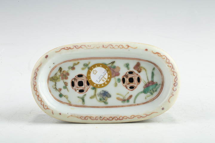 古玩陶瓷清晚·粉彩五子奪魁紋刨花缸真品鑒賞圖