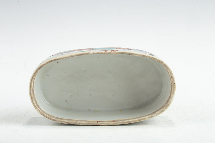 古玩陶瓷清晚·粉彩五子奪魁紋刨花缸真品鑒賞圖