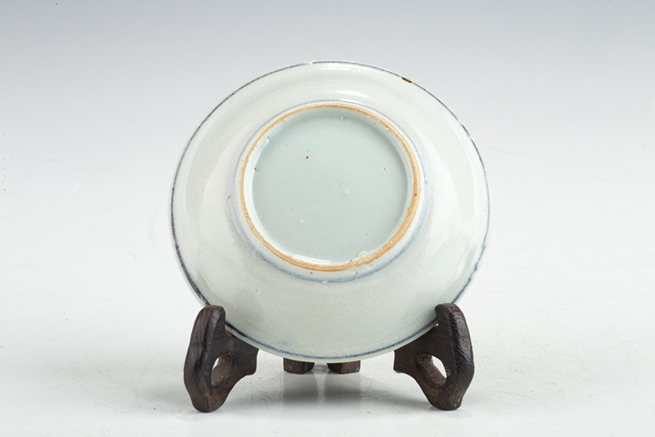 古玩陶瓷明晚·青花螃蟹紋小盤真品鑒賞圖