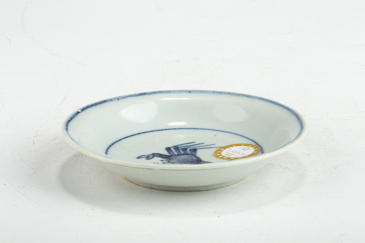 古玩陶瓷明晚·青花螃蟹紋小盤真品鑒賞圖
