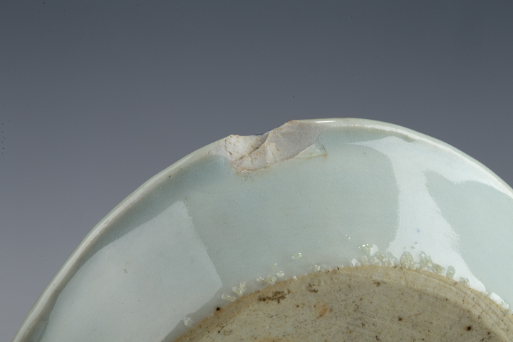 古玩陶瓷清乾隆·青花花鳥紋茶盤拍賣，當前價格688元