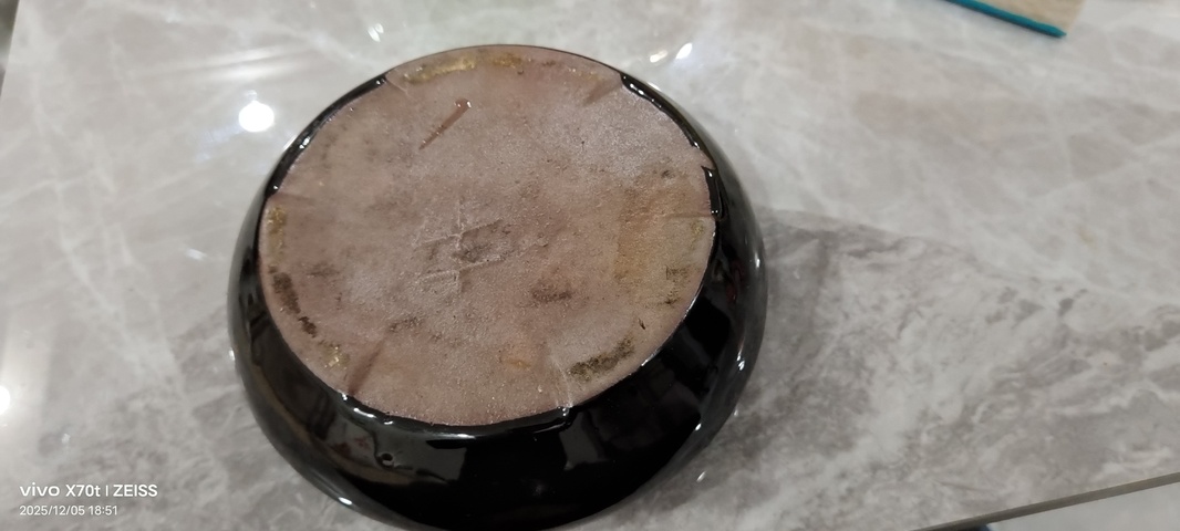 古玩陶瓷醬黑釉水仙盆真品鑒賞圖