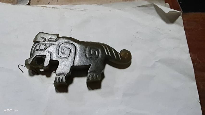 古玩玉器仿商代“玉螭虎”真品鑒賞圖