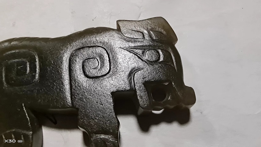 古玩玉器仿商代“玉螭虎”真品鑒賞圖