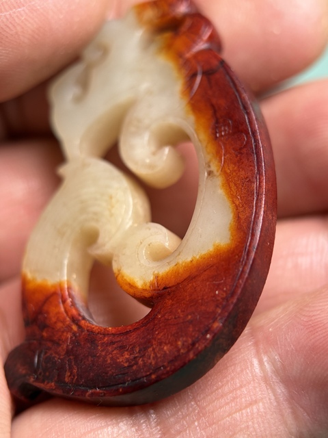 古玩玉器漢代美沁龍佩拍賣，當前價格52800元