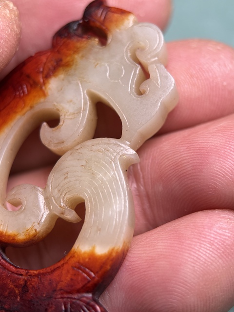 古玩玉器漢代美沁龍佩拍賣，當前價格52800元