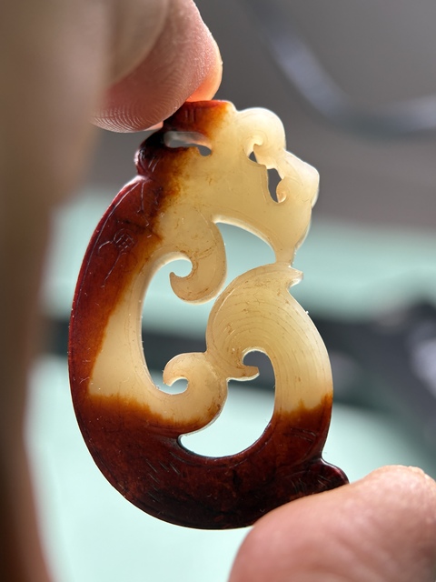 古玩玉器漢代美沁龍佩拍賣，當前價格52800元