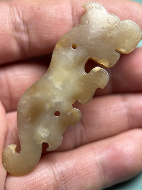 古玩玉器春秋玉虎拍賣，當前價格32000元