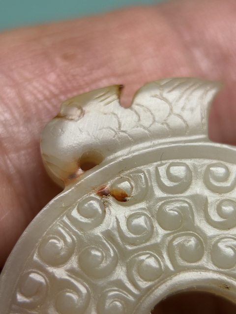 古玩玉器漢代谷紋出廓璧拍賣，當前價格38600元