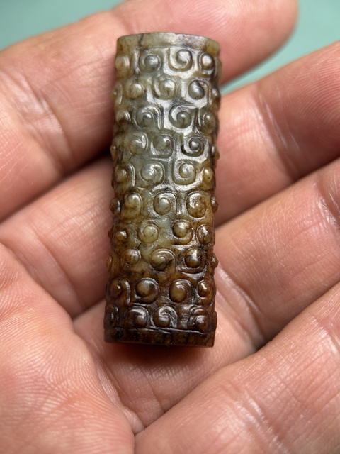 古玩玉器戰國谷紋扁勒子拍賣，當前價格28600元