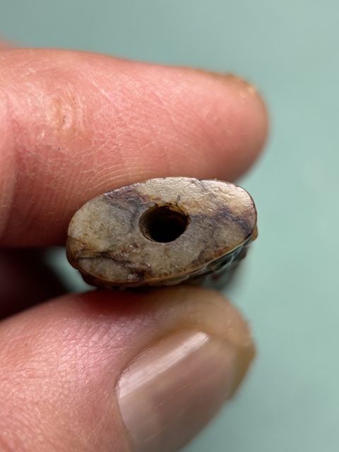 古玩玉器戰國谷紋扁勒子拍賣，當前價格28600元