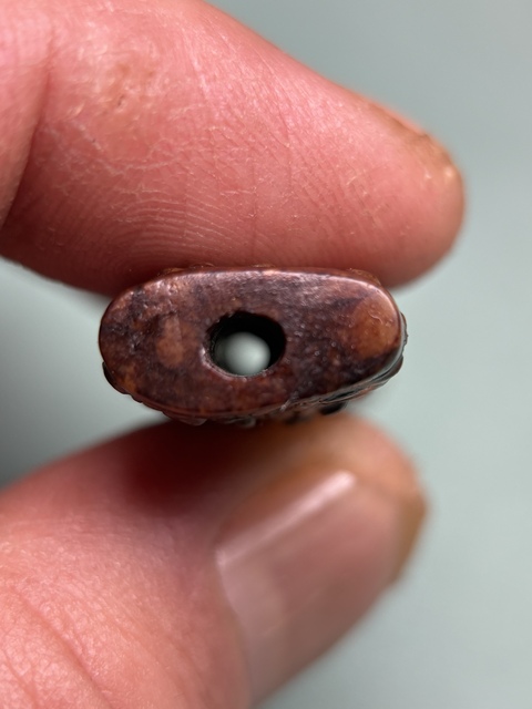 古玩玉器戰國谷紋扁勒子拍賣，當前價格28600元