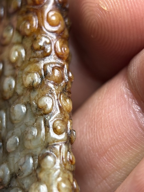 古玩玉器戰國谷紋扁勒子拍賣，當前價格28600元