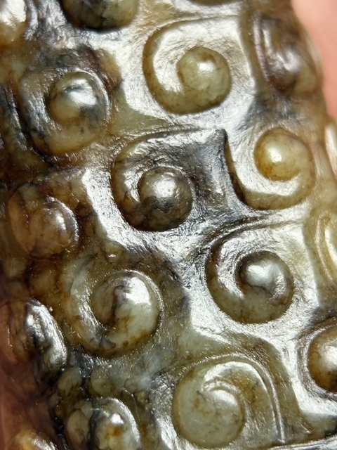 古玩玉器戰國谷紋扁勒子拍賣，當前價格28600元