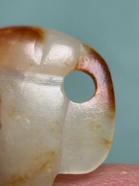 古玩玉器袖珍紅山玉梟拍賣，當前價格16800元