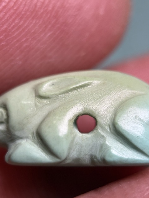 古玩玉器東漢袖珍綠松石兔子拍賣(mài)，當(dāng)前價(jià)格10800元