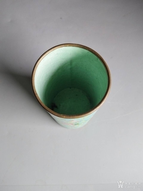 古玩銅器筆筒真品鑒賞圖