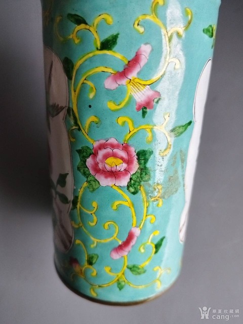 古玩銅器筆筒真品鑒賞圖