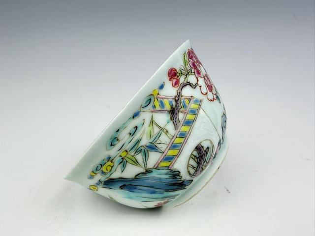 古玩陶瓷清雍正·粉彩安居樂業杯拍賣，當前價格0元