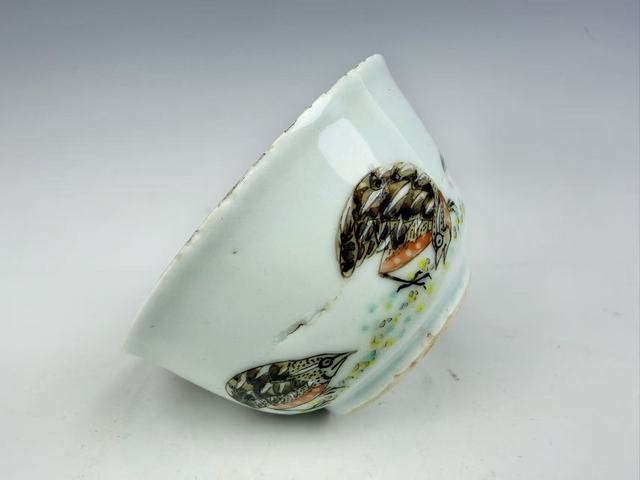 古玩陶瓷清雍正·粉彩安居樂業杯拍賣，當前價格0元