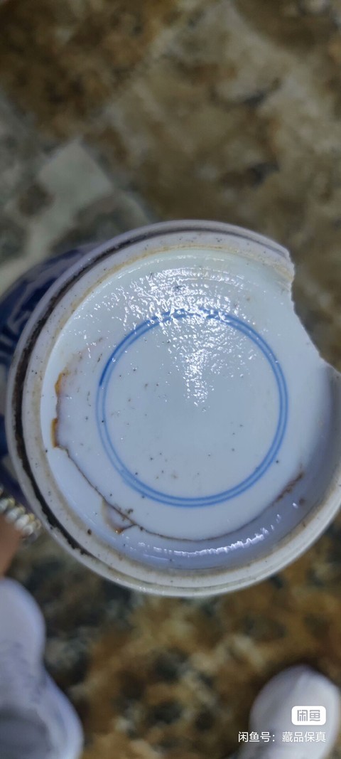 古玩陶瓷青花花鳥紋及雞腿瓶真品鑒賞圖