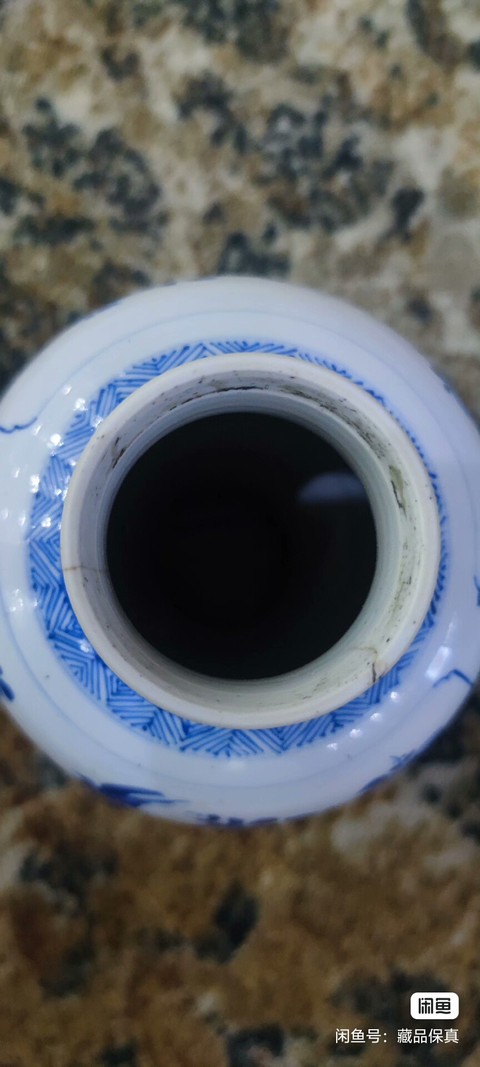 古玩陶瓷青花花鳥紋及雞腿瓶真品鑒賞圖