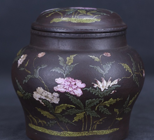 古玩雜項紫砂茶葉罐真品鑒賞圖