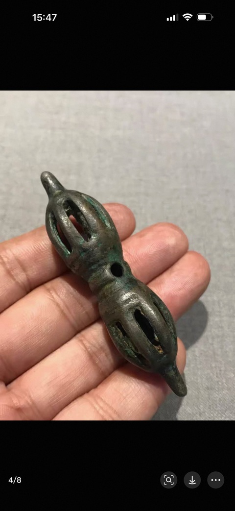 古玩銅器金剛杵真品鑒賞圖