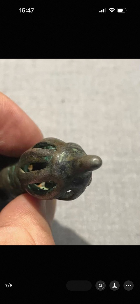 古玩銅器金剛杵真品鑒賞圖