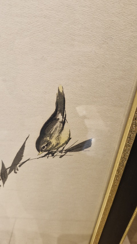 古玩字畫繼榮《竹雀圖》真品鑒賞圖