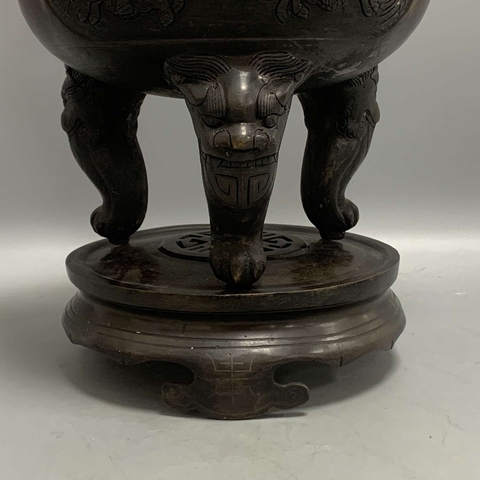 古玩銅器銅熏爐真品鑒賞圖