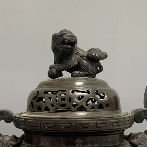 古玩銅器銅熏爐真品鑒賞圖