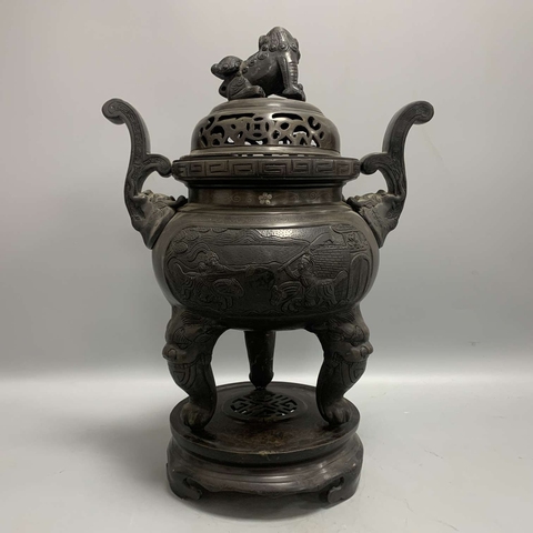 古玩銅器銅熏爐真品鑒賞圖